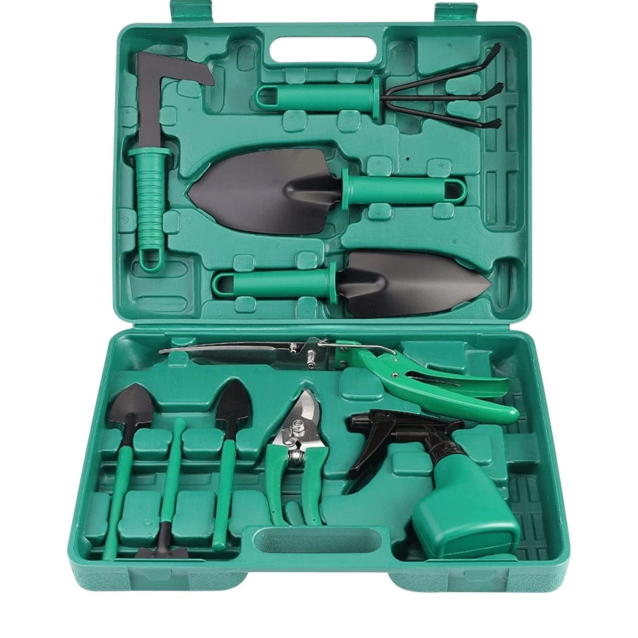 Set Unelte Grădinărit 10 Piese din Oțel Inoxidabil cu Trusă Portabilă – Ergonomic & Durabil