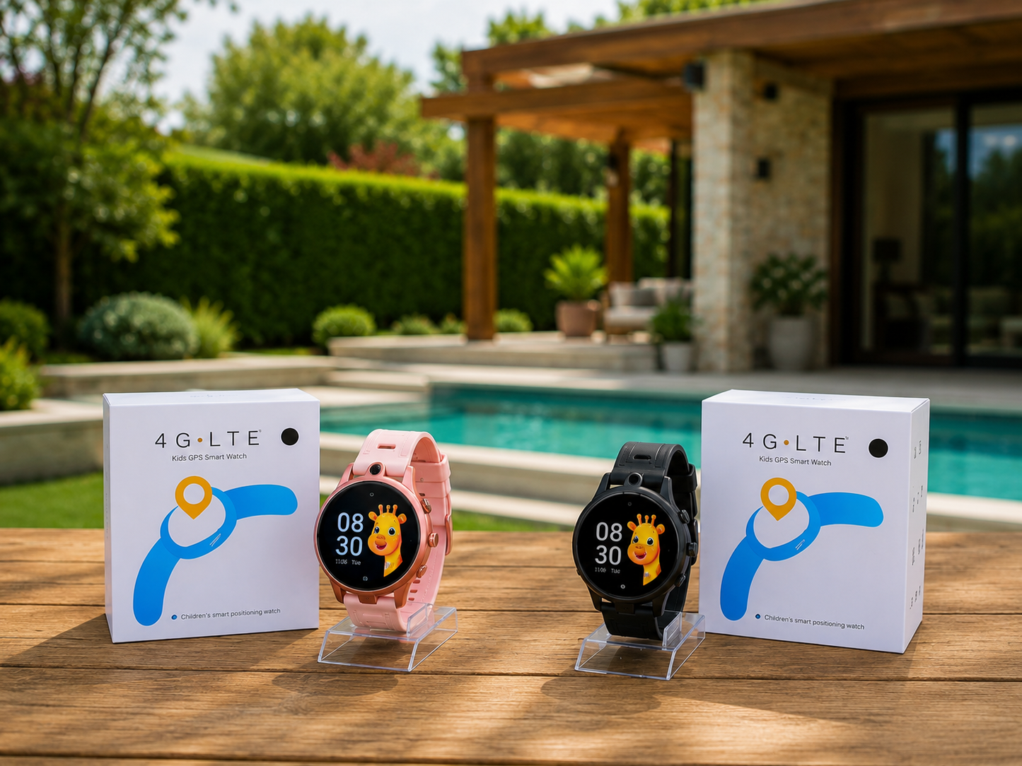 Smartwatch pentru copii cu GPS Tracker, rezistent la apă, cartelă SIM, apel video 4G
