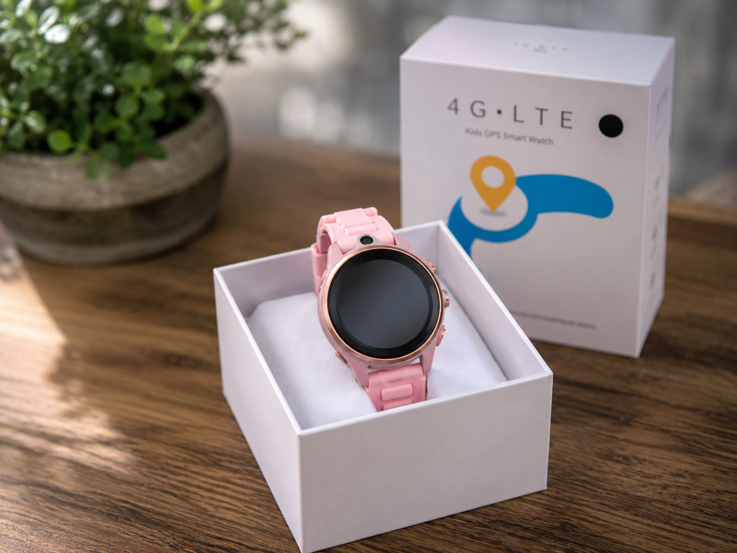 Smartwatch pentru copii cu GPS Tracker, rezistent la apă, cartelă SIM, apel video 4G