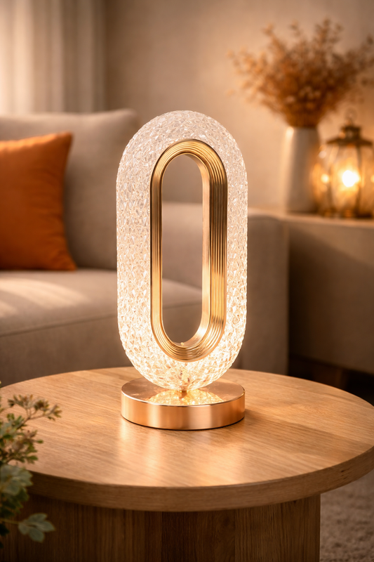 Lampă LED Cristal, Lumina Ambientală 3 Culori