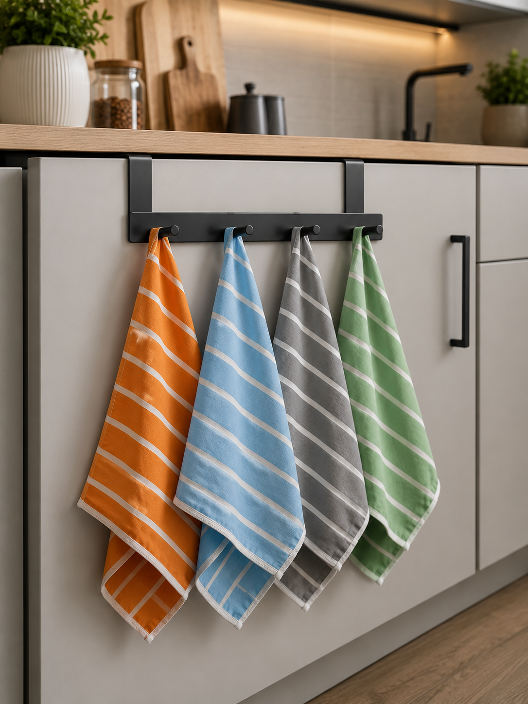 Set 4 Lavete XXL Fibra Naturala din Bambus 35x35 cm – Curăță Fără Detergenți, Lavabile