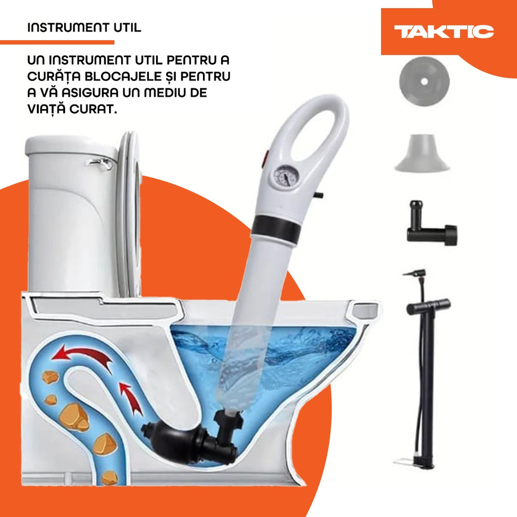 Pompa cu aer comprimat Zâna Casei , desfundat chiuvete, Instalatii sanitare, WC