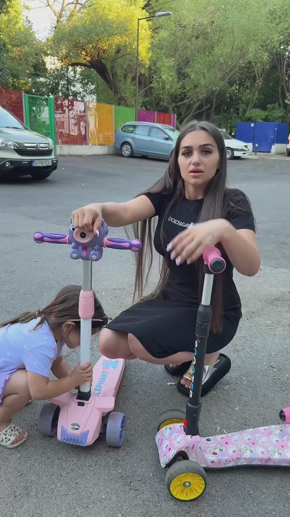 Trotinetă cu Bule de Săpun – Model Cățeluș Interactiv cu Lumini și Muzică pentru Copii