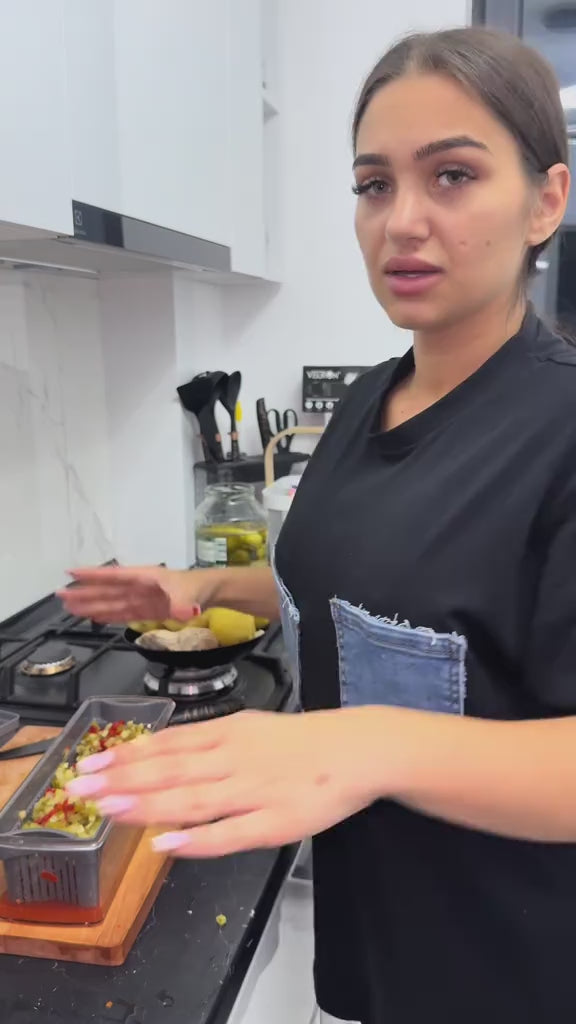 Razatoare multifunctionala legume si fructe 15 in 1, lame inox