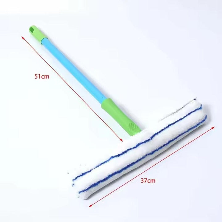 Racletă 3 în 1 pentru Geamuri din Silicon Reciclabil, cu Lamă Rotativă și Lavetă din Microfibră