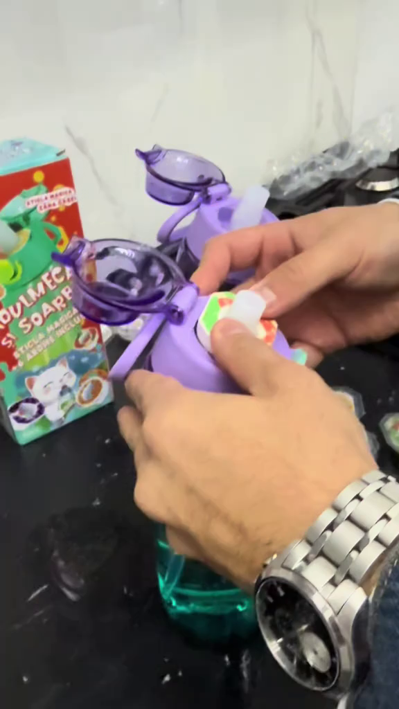 Sticlă Magică 6 Arome incluse (Fără Zahăr, Cu Miros), 900 ml, Design Inovator