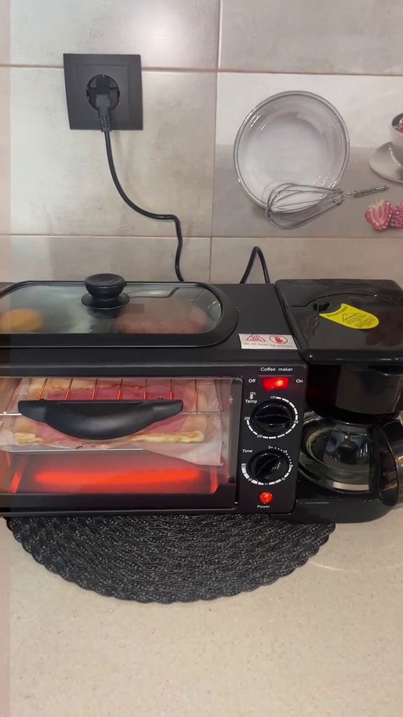 Aparat Multifuncțional pentru Mic Dejun 3 in 1